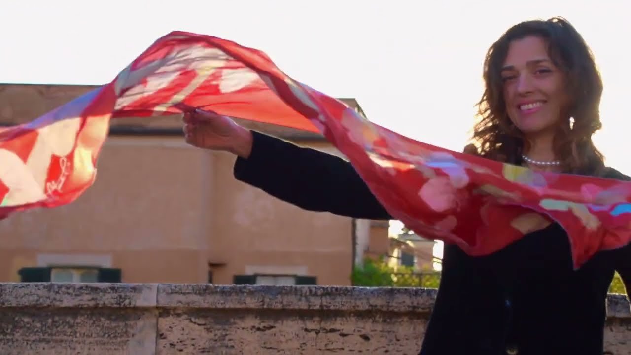 Scarf Designs Flowing in the Roman Light