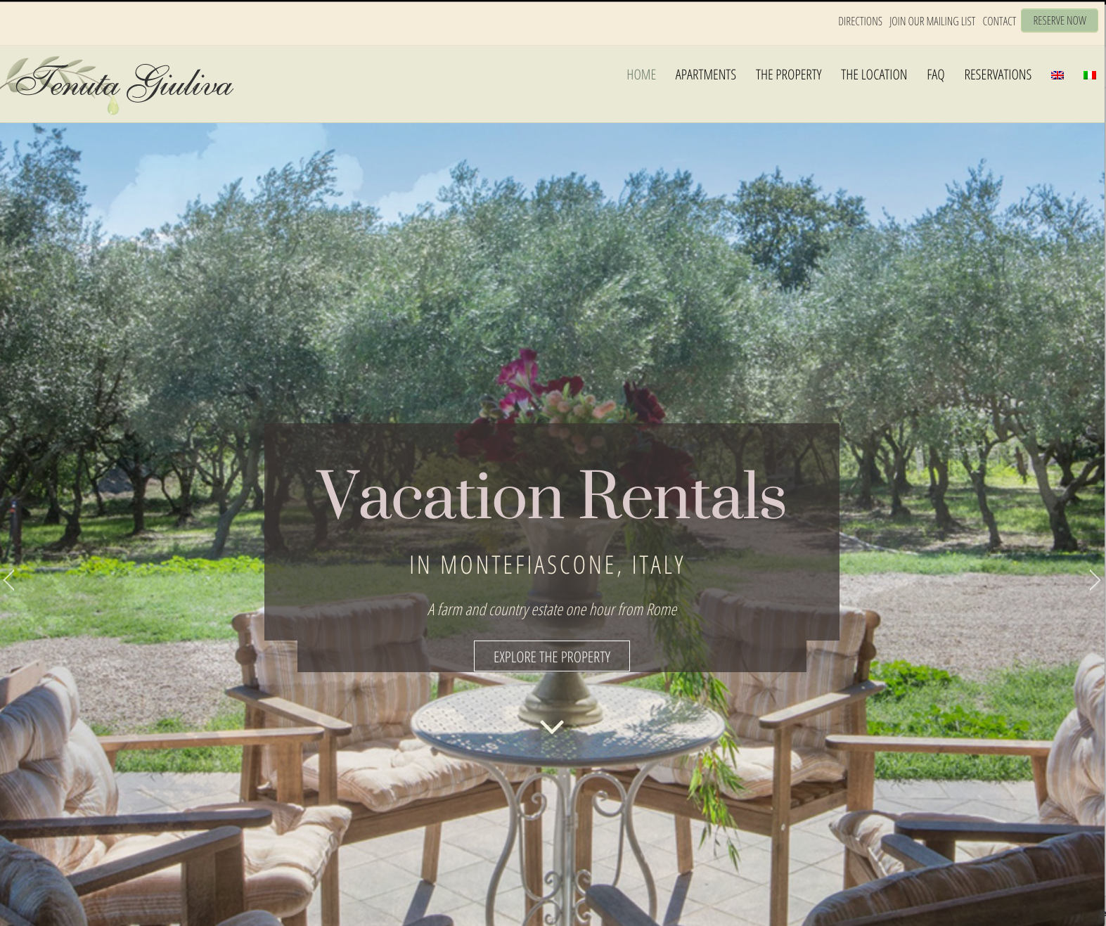 Tenuta Giuliva: web design